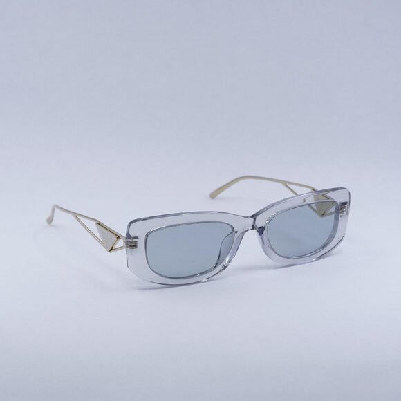 🕶️ New Prada PR14YS 12R50K Sunglasses - Transparent Grey Frame, Grey  Lenses - Picture 1 of 12